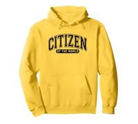 Citizen Of The World - Inspirational - Arched Varsity Style Pullover Hoodie