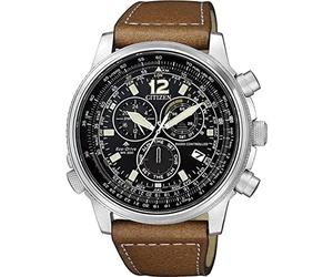 CITIZEN Pilot Watch E660 Eco-Drive Cb5860-27e, Men's Analogue, Brown, Large