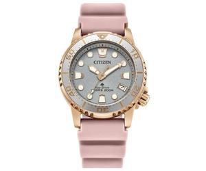 Citizen Promaster Aqualand EO2023-00A Women's Eco-Drive Solar Watch Stainless Steel with Rubber Strap