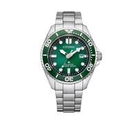 Citizen Promaster Bn0269-50w Eco-drive Diver - 40.6mm Steel, Green Dial, 200m Wr