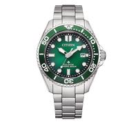 Citizen Promaster Eco-Drive Green Dial & Stainless Steel Watch