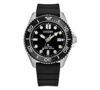 Citizen Promaster Men's Eco-Drive Diver Black Dial Black Strap Watch