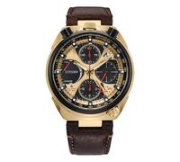 Citizen Promaster Men's Limited Edition Bullhead Racing Chronograph Eco-Drive Brown Leather Strap Watch