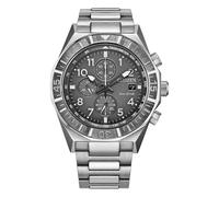 Citizen Promaster Navihawk Chronograph 42mm Grey Dial Stainless Steel Bracelet Watch