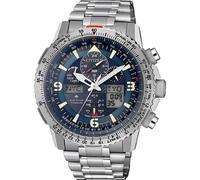 Citizen Promaster Skyhawk Jy8100-80l Titanium Eco-drive Pilot Watch Blue Dial