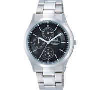 CITIZEN Q & Q SOLARMATE solar power analog display multi Hands 10 ATM water resistant Black Men's watch H014-202 [Japan Import]