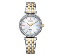 Citizen Quartz Ladies Pearl Dial Two Tone Bracelet Watch