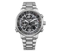 Citizen Radio Control AT8300-58E - Eco-Drive H800 Men's Watch, Radio Controlled, Stainless Steel, Chronograph, Black Dial, 20 ATM