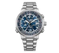 Citizen Remote Control AT8300-58L - Eco-Drive H800 Men's Watch, Radio Controlled, Stainless Steel, Chronograph, Blue Dial, 20 ATM
