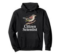 Citizen Science Birder Data Birdwatching Badge Art Scientist Pullover Hoodie