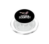Citizen Scientist unique bird collage art birder birding dad PopSockets PopGrip for MagSafe