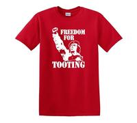 Citizen Smith Che Guevara Style Cult tv Wolfie Smith Freedom for Tooting Heavy Cotton t-Shirt