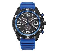Citizen Gents Sport Chronograph Eco Drive Blue Silicone Strap Watch