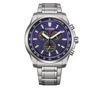 Citizen Sport Eco-Drive Chronograph Blue Dial & Stainless Steel Watch