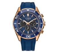 Citizen Sport Men's Blue Dial & Navy Blue Polyurethane Strap Watch