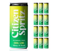 Citizen Spritz Cool Lime Alcohol-Free Slimlime Cans (12x250ml) | Award-Winning Minty & Fresh Cool Lime Switchel | Vibrant Natural Ingredients | Deliciously Long Non-Alcoholic Aperitif