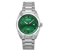 Citizen Stainless Steel Green Dial Quartz BI5110-54X 50M Dress Men's Watch