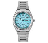 Citizen Super Titanium Turquoise Dial Eco-Drive Dress Men's Watch AW0130-85M