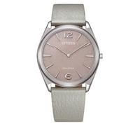 Citizen Suratto AR3120-41X Men's Watch 38 mm Solar Stainless Steel Pink Grey with Leather Strap