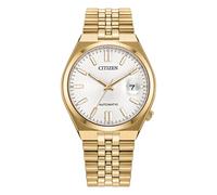 Citizen NK0032-56A Tsuyosa Men's Automatic Watch 37mm Gold | Sapphire glass, silver dial, display back, date magnifier, stainless steel bracelet, 5 ATM