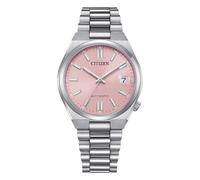 Citizen Tsuyosa automatic women's watch with pink background NJ0200-50Z steel case and bracelet