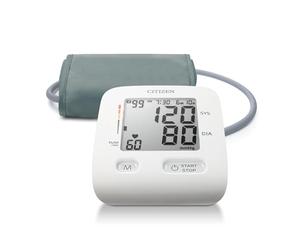 Citizen Upper Arm Blood Pressure Monitor with Large Cuff - Large Digital Display, Irregular Heartbeat, Hypertension and Body Movement Indicators for Home Use