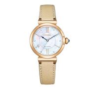 Citizen Womens Beige Watch EM1073-18D Leather (archived) - One Size