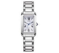 CITIZEN Eco-Drive Solar Roman Numerals Women's Watch with Stainless Steel Link Strap, Silver / metal band, Bracelet