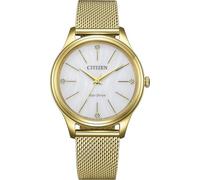 Citizen Women Analogue Eco-Drive Watch | Analogue quartz, crystal glass, 5 bar waterproof, 180 days power reserve, stainless steel strap