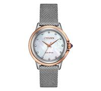 Citizen Women's Analog Eco-Drive Watch with Stainless Steel Strap EM0796-59D