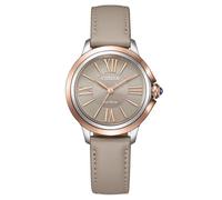 Citizen Women's Analogue Eco-Drive Watch with Leather Strap EM1166-01Z