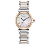 Citizen Women's Analogue Eco-Drive Watch with Stainless Steel Strap EM1136-87D