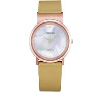 Citizen WoMens Beige Watch EG7073-16Y Leather - One Size