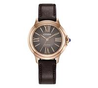 Citizen Women's Eco-Drive Solar Watch with Leather Strap and Roman Numerals