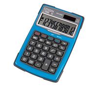 Citizen WR3000 Blue Office Calculator Solar Battery Waterproof Antidust Anti-Shock