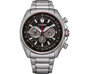 Citizen Wrist Watch Gents Eco-Drive Bracelet Black Dial