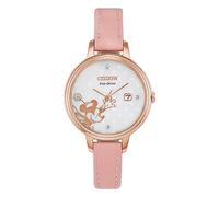 Citizen X Disney Women's Analog Eco-Drive Watch with Leather Strap EW2448-01W