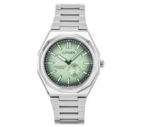 CITIZEN NK5020 Zenshin 60 Super Titanium Automatic Men's Watch with Titanium Link Strap and Sapphire Glass, green