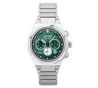 CITIZEN Zenshin Senkei Eco-Drive Solar Super Titanium Chronograph with Titanium Bracelet and Sapphire Glass, green