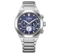CITIZEN Zenshin Senkei Eco-Drive Solar Super Titanium Chronograph with Titanium Link Strap and Sapphire Crystal