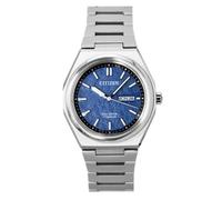 Citizen Zenshin Super Titanium Blue Dial Eco-Drive 100M AW0130-85L Men's Watch