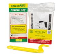 CitizenAID Tourni-Key Plus Tourniquet Emergency Kit - Reusable Limb Bleeding Control Device with Triangular Bandage & Anti-Pinch Card - First Aid Emergency Tourniquet Kit - Designed & Made in UK