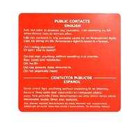 Citizenship Flash Cards, 5 Pieces Acrylic Double-Sided English Spanish Civics Test Cards, Constitutional Rights Guide for Study, Tourism