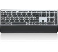 CITLLA K9100 Teclado Bluetooth inalámbrico, Teclado tamaño Completo para múltiples Dispositivos Con reposamuñecas, retroiluminación 3 levels, Teclado Recargable para computadora