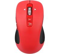 CITLLA Wireless Mouse for Laptop, Multi-Device Bluetooth Mouse, 4 Adjustable DPI Silent Mouse, 4-Way Scrolling Ergonomic Mouse for Windows, Full Size Mice for Laptop PC Computer Tablets(Red)