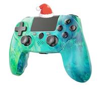 citnh PS4 Wireless Controller Compatible with PS4/Slim/Pro and Windows PC, 6-Axis Gyroscope, Multi-Touch Panel, 3.5mm Audio Jack, 800mAh Battery and Speaker (Green)