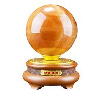 Citrine Ball Home Decorations Creative Porch Decoration Living Room Decoration Lucky Ornaments Lucky Ball (Size : 13cm)