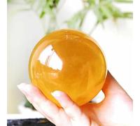 Citrine Calcite Quartz Crystal Ball Decorative Ornaments (Size : 1300-1400g) Gemstone Stone