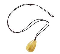 Citrine Crystal - Cost Of Natural Gemstones, Elegant Energy Necklaces Jewelry | Raw Citrine Necklace, Yellow Gemstone Pendant, Giifts De Crist