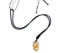 Citrine Crystal Pendant - 3cm Irregular Raw Quarrtz Stone Handmade